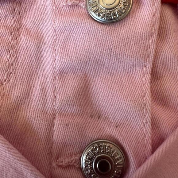 Girls Levi Strauss & Co Pink Denim Jacket with Sherpa Lining. Size 2T - Picture 5 of 5